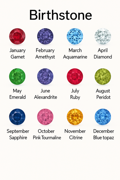 Custom name & birthstone necklace