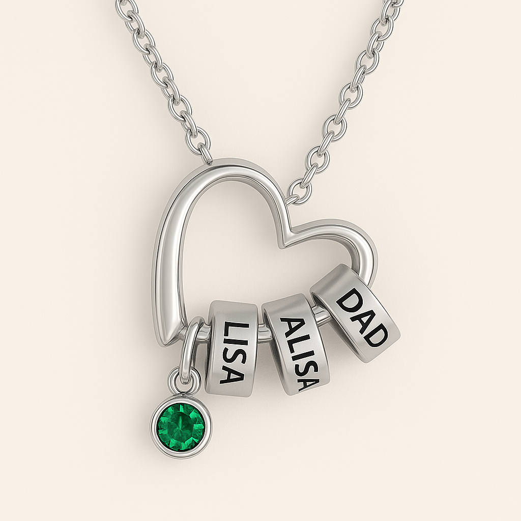 Custom name & birthstone necklace